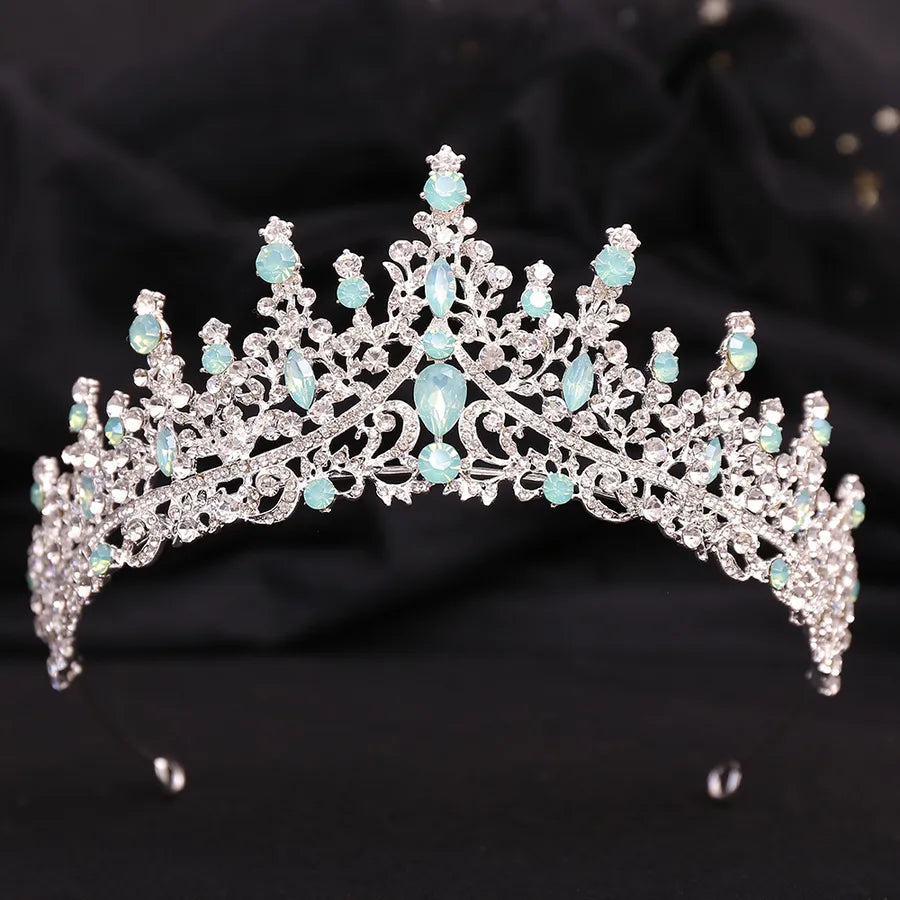 fashion crown alloy hollow out inlay rhinestones crown 1 piece