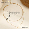 Wholesale Jewelry Elegant Glam Simple Style Heart Shape 304 Stainless Steel snake chain Double Layer Necklaces