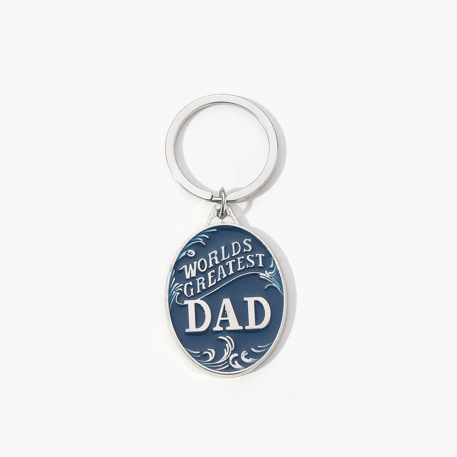Romantic Letter Alloy Father'S Day Men's Keychain