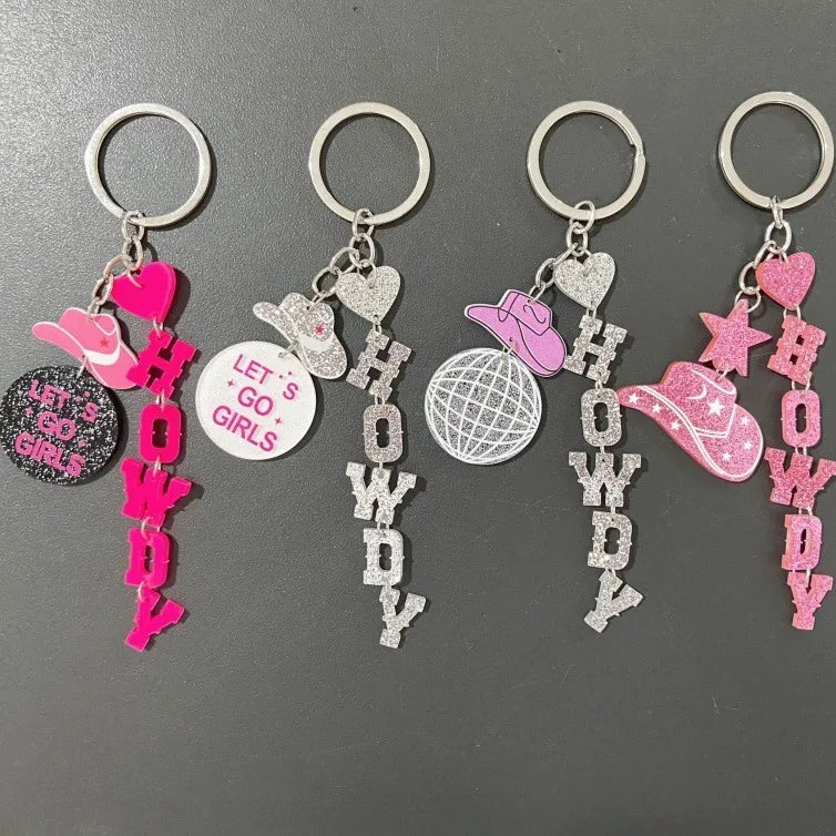 Streetwear Letter Heart Shape Arylic Valentine'S Day Unisex Keychain