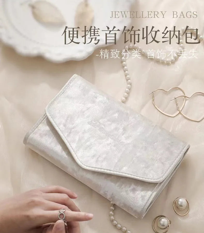 Casual Solid Color Cloth Jewelry Packaging Bags