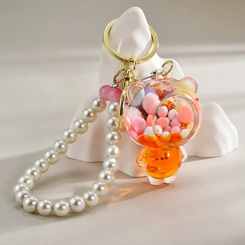 Cute Bear Beaded Arylic Unisex