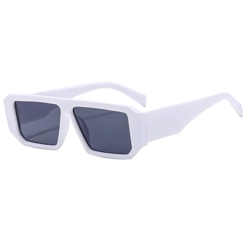 simple style classic style commute color block ac square full frame men's sunglasses