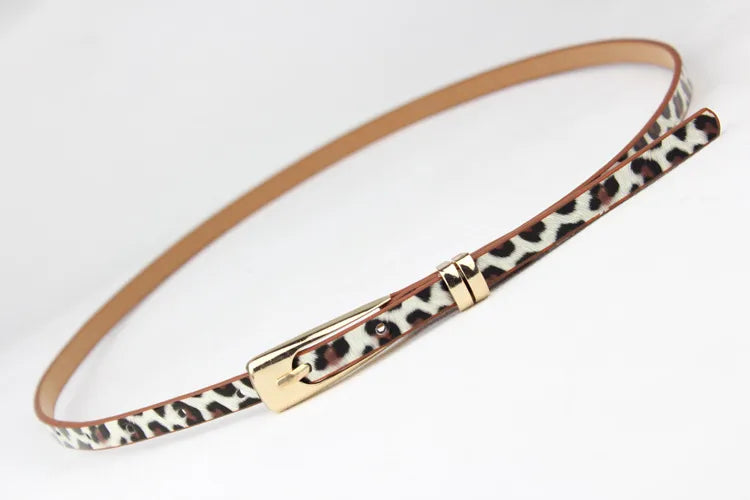 Preppy Style Simple Style Solid Color Pu Leather Alloy Plating Women's Leather Belts