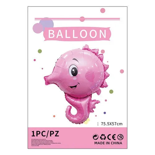 cartoon style cute animal mermaid aluminum film holiday party balloons