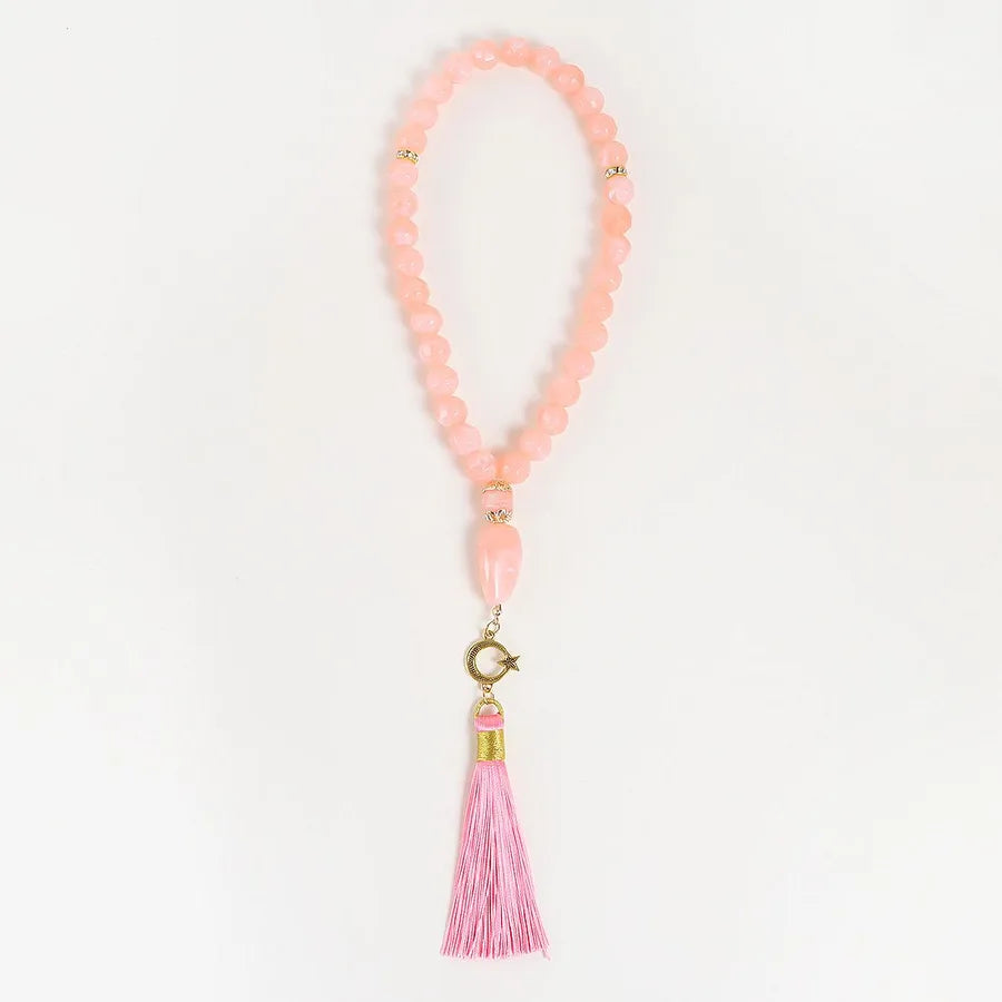 Classical Ethnic Style Round Tassel Arylic Alloy Wholesale Rosary