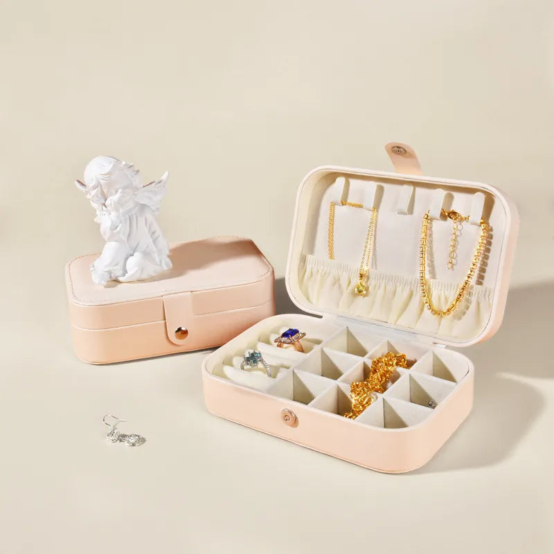 1 Piece Pu Leather Elegant Simple Style Daily Date Solid Color Jewelry Boxes