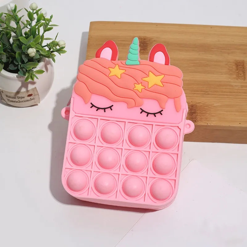 New Children's Cartoon Silicone  Rodent Pioneer Crossbody Bag Children's Casual Shoulder Bag