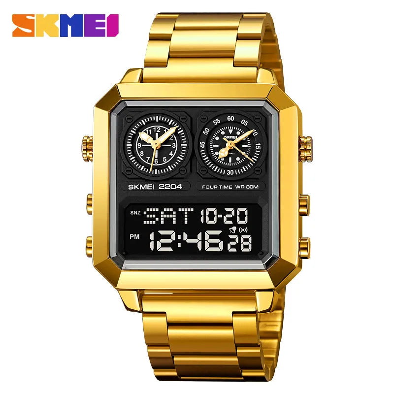 Vintage Style Classic Style Square Electronic Watch Men's Watches