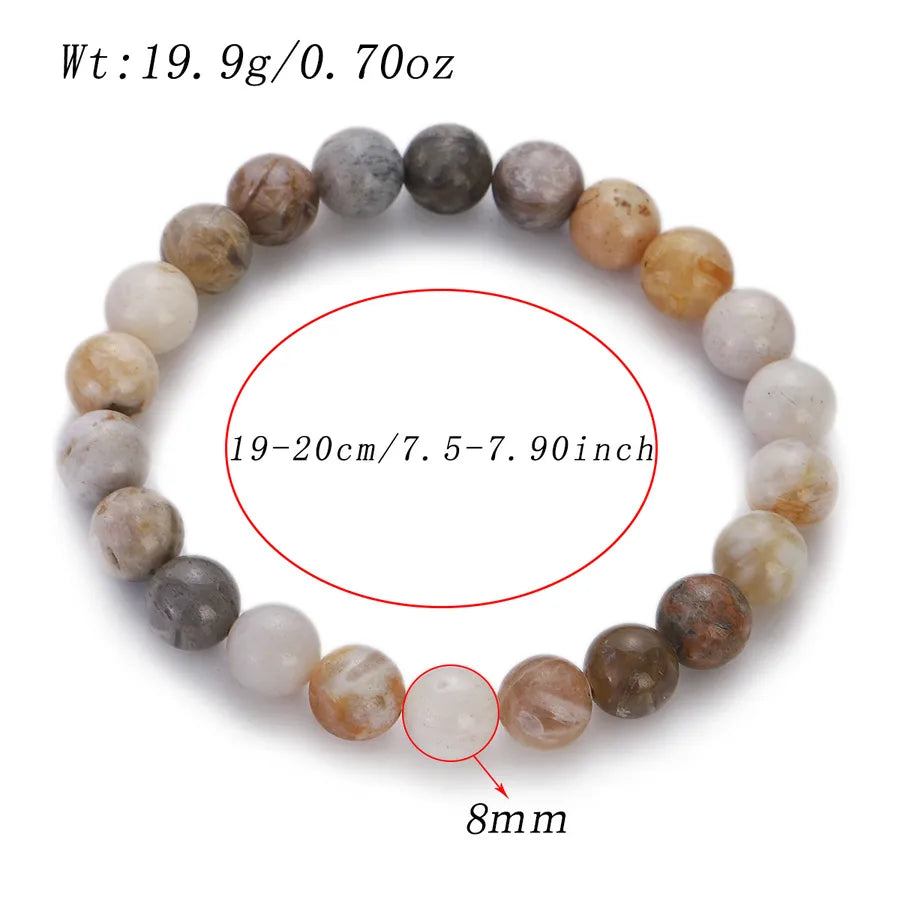Retro Geometric natural stone Agate Bracelets In Bulk