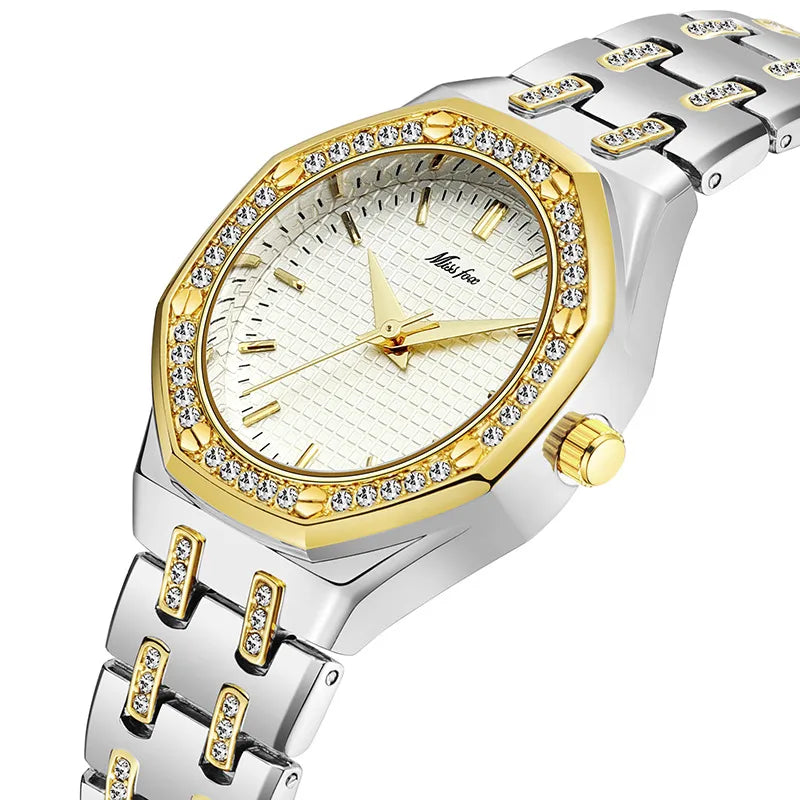 Casual Classic Style Solid Color Jewelry Buckle Quartz Women's Watches