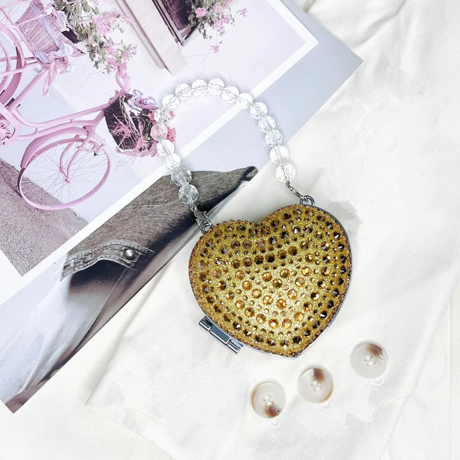Women's Mini Acrylic Heart Shape Streetwear Heart-shaped Magnetic Buckle Shoulder Bag Handbag