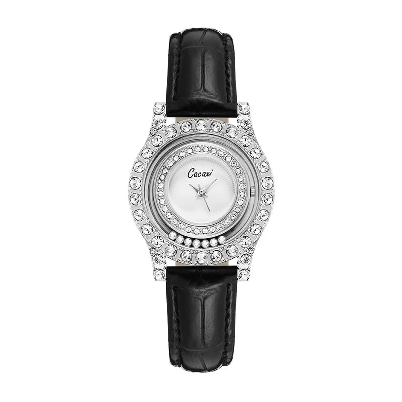 Retro Solid Color Buckle Quartz Watch
