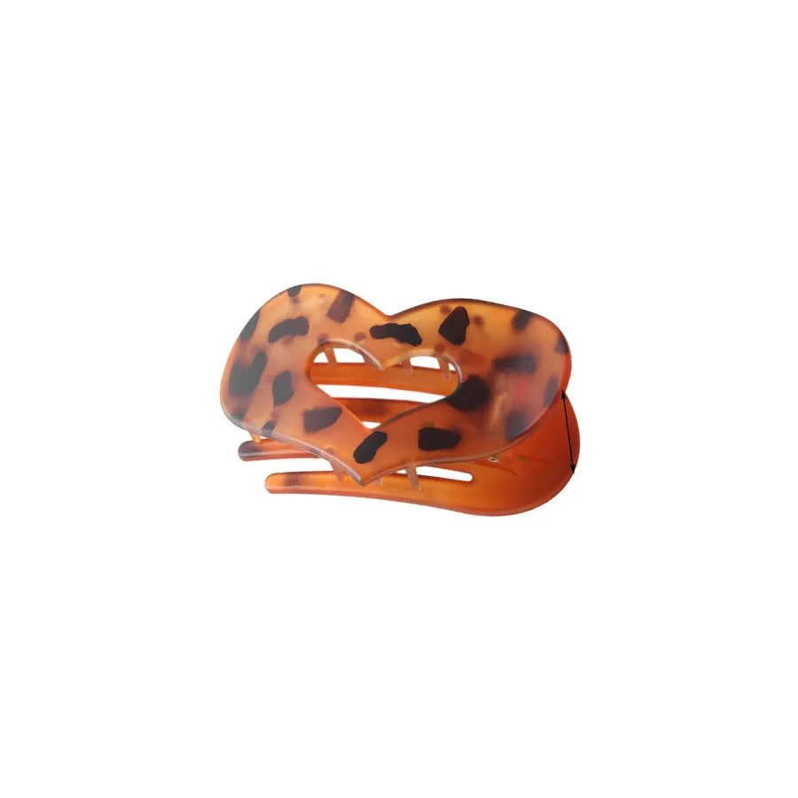 Simple Style Women's Heart Shape pc Plating Hair Clip