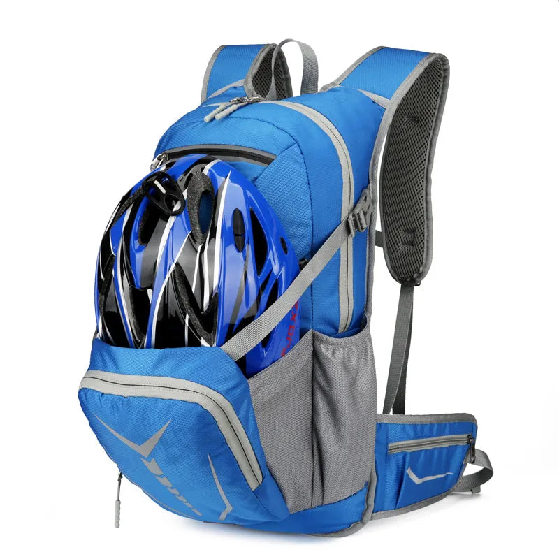 sports solid color square zipper functional backpack