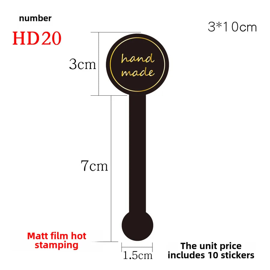 hand made sticker black pudding sticker baking push push music handmade sealing adhesive