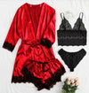 women's sexy solid color polyester lace skirt sets