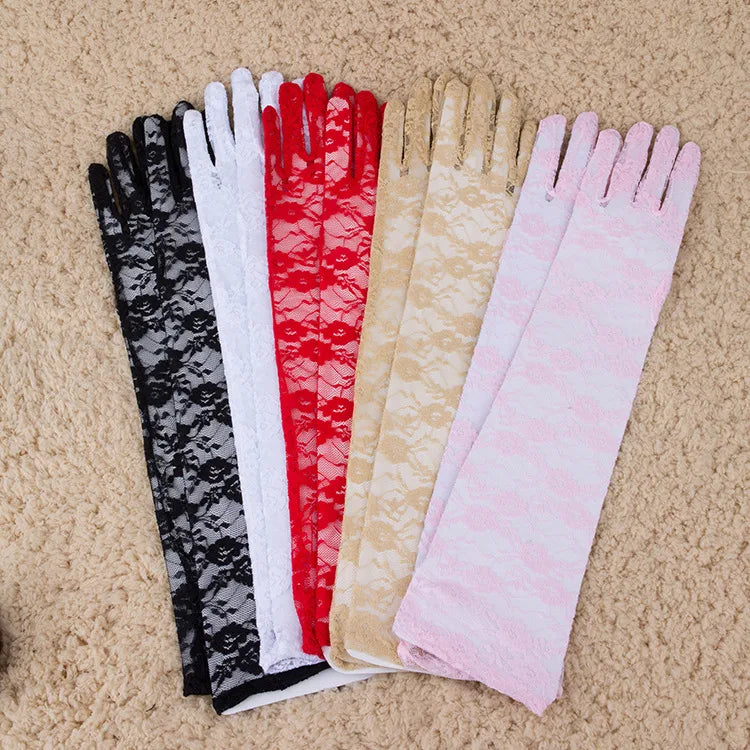 Women's Elegant Lady Lace Gloves