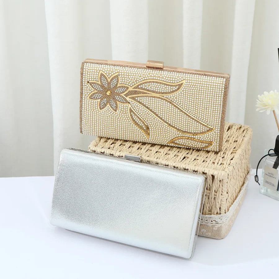 Creative diamond-encrusted small square bag diamond-encrusted dinner bag versatile trendy ladies handbag banquet party clutch bag wholesale
