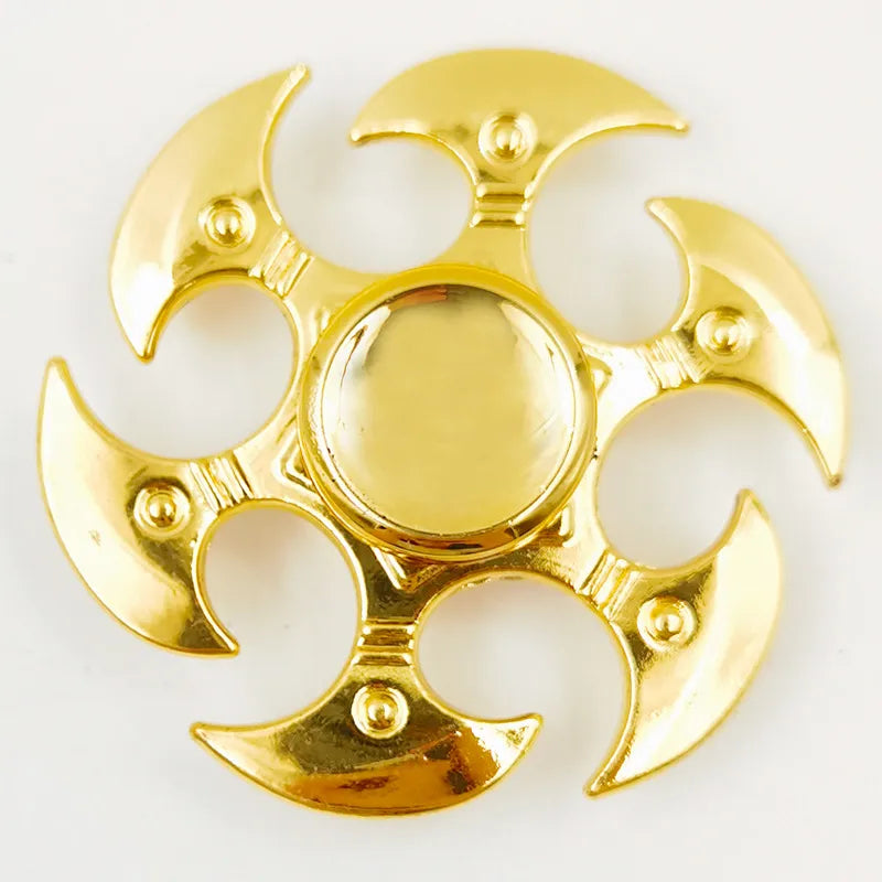 creative zinc alloy bronze hand spinner finger rotating decompression toy