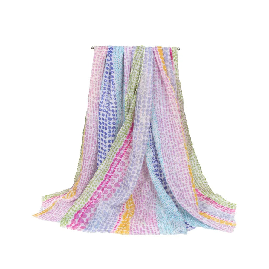 Women's Vacation Classic Style Color Block Satin Scarf