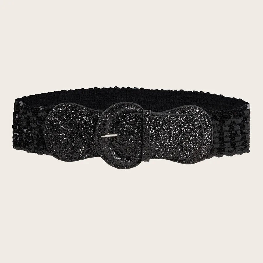 Casual Elegant Lady Solid Color Alloy Women's Leather Belts