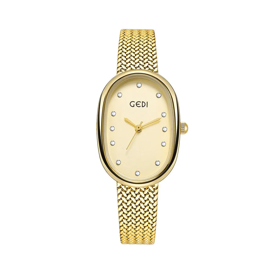 casual solid color hanging word buckle quartz women's watches