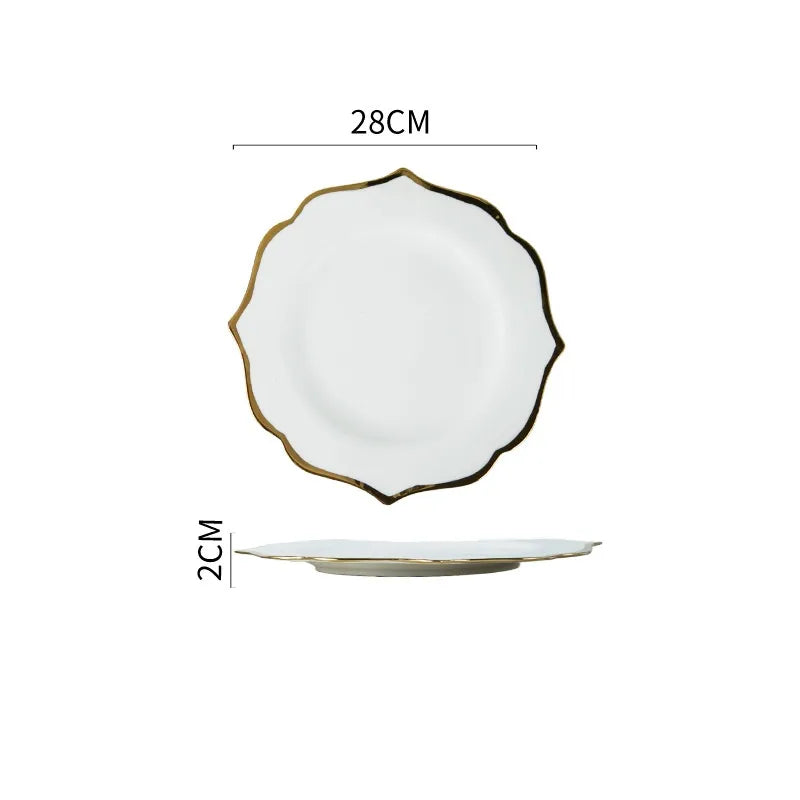 Elegant Stripe ceramics plate 1 Piece