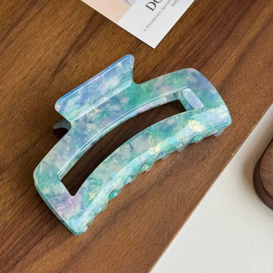Large Size Hollow Arc Shaped Hair Claw Clip Design Sense Vinegar Acetate Universal Hair Accessories For Women Simple Style
