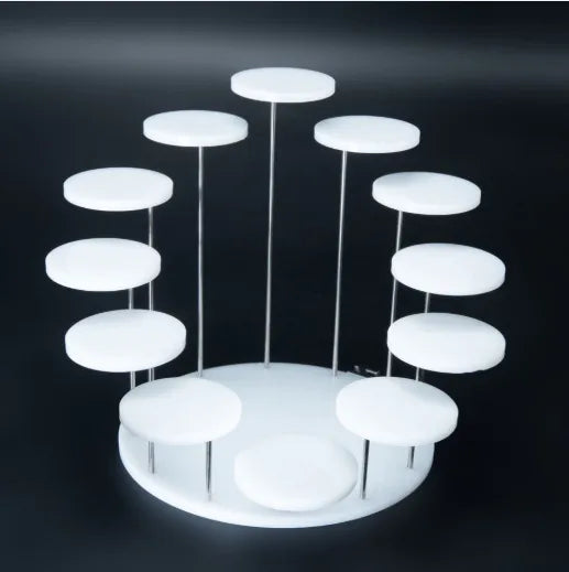 Hot acrylic ring jewelry display stand round jewelry rotating ring display stand exhibition stand