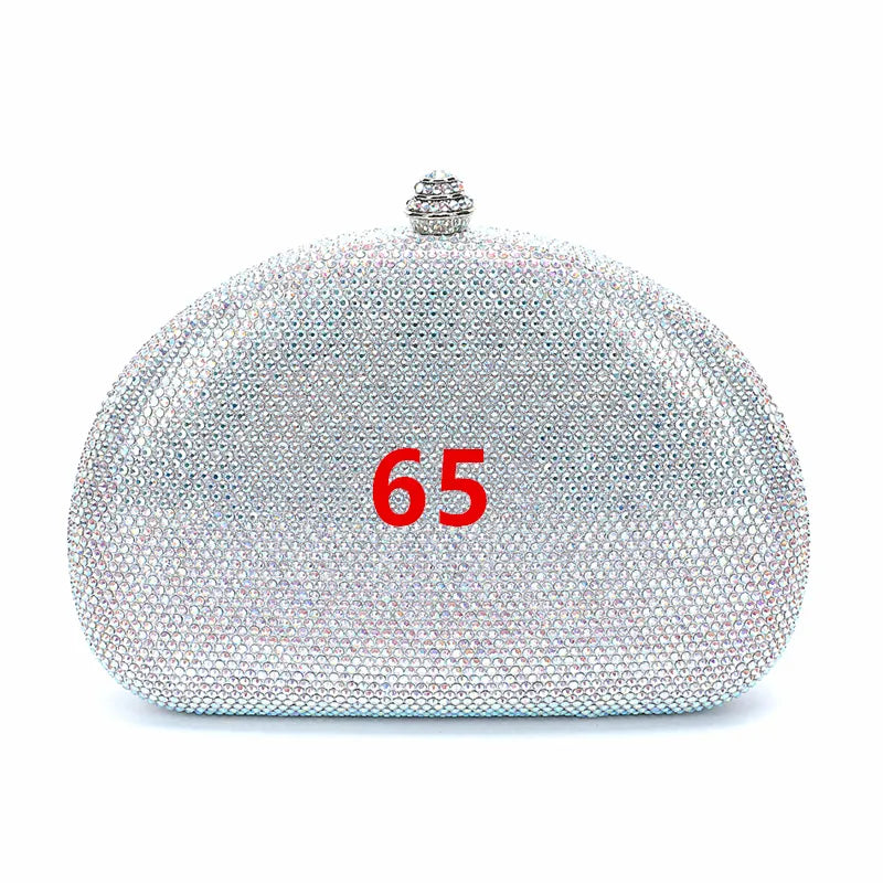Evening bag   ladies evening bag party wedding export Diamond Crystal rhinavian bag  style
