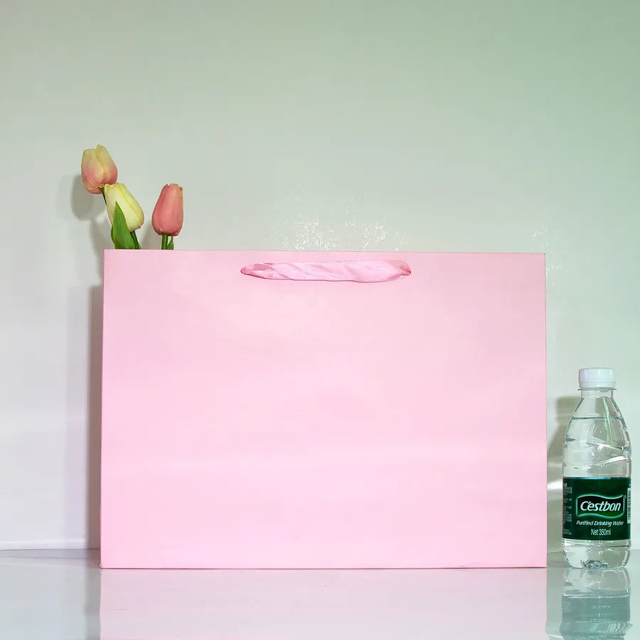 Simple Style Solid Color Paper Gift Bag