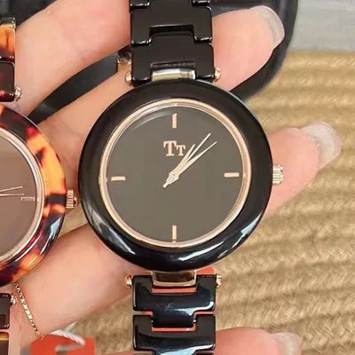 Streetwear Solid Color Jewelry Buckle Quartz Watch Women's Watches