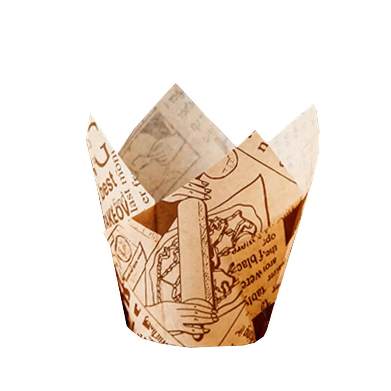thanksgiving simple style letter paper cake cups