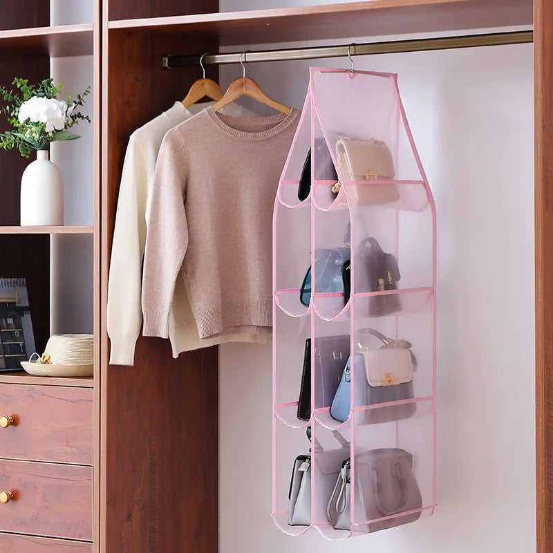 Casual Solid Color Nylon + Mesh Storage Bag
