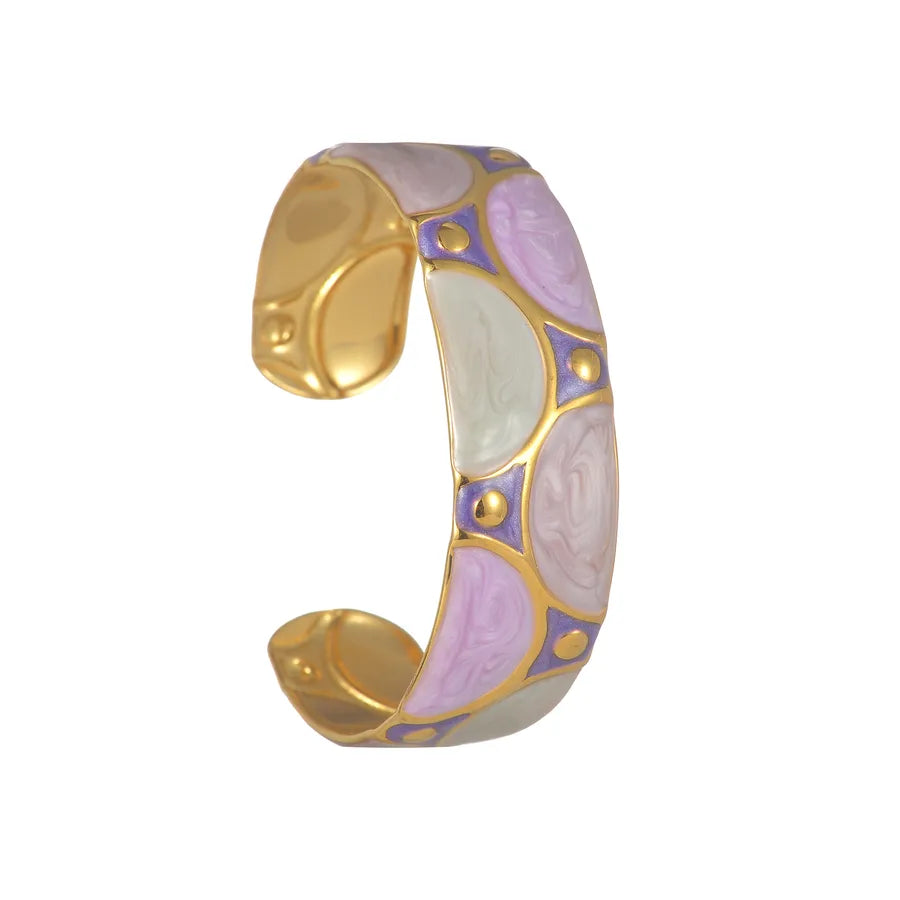 Princess Classical Artistic Geometric 304 Stainless Steel Bangle In Bulk