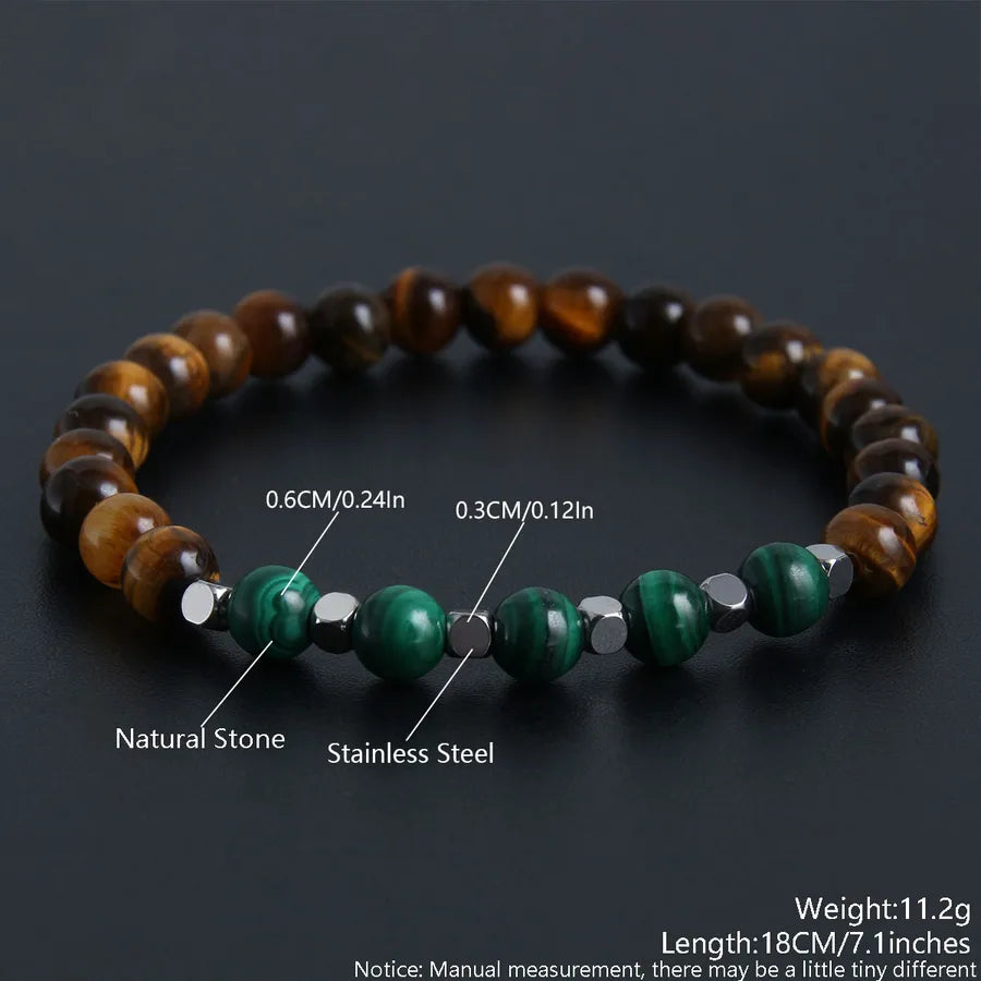 Classic Style Round natural stone Bracelets In Bulk