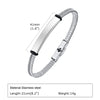 201 Stainless Steel 18K Gold Plated Simple Style Commute Plating Solid Color ID Bracelet