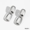 Casual Streetwear Geometric 304 Stainless Steel 16K Gold Plated White Gold Plated Drop Earrings