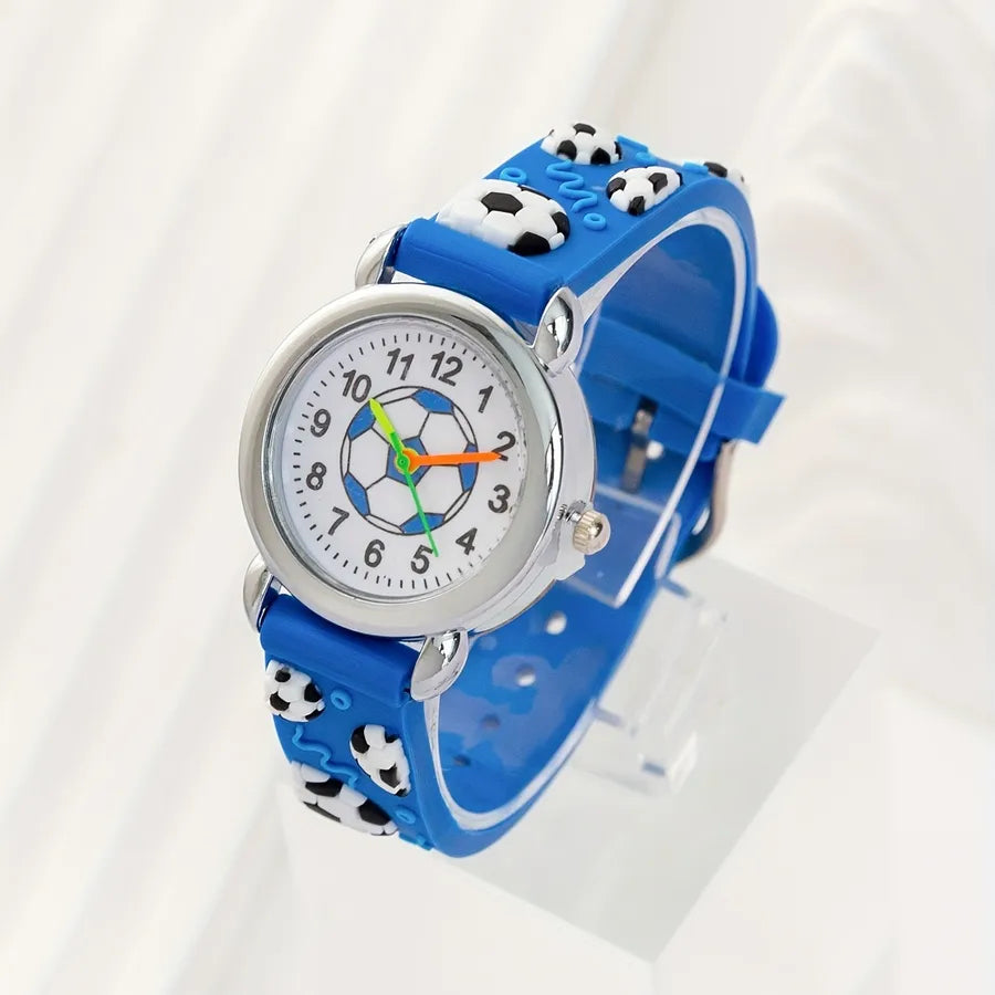 Football children's electronic watch student pointer quartz watch foreign trade cute cartoon student watch manufacturers wholesale