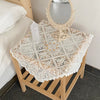 casual fresh dining table beige lace tablecloth