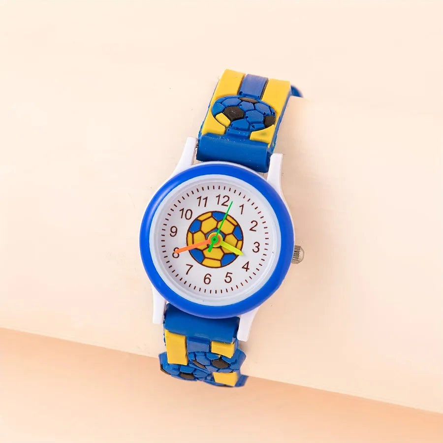 Football children's electronic watch student pointer quartz watch foreign trade cute cartoon student watch manufacturers wholesale
