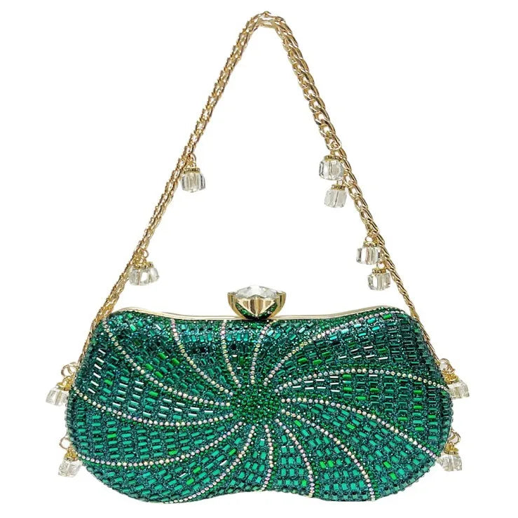 Elegant Shiny Rhinestone Evening Bag Fashionable Ladies Clutch Handbag Matched With Dresses Perfect For Dinner Party