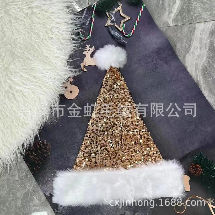 Christmas Basic Simple Style Color Block Nonwoven Party Festival christmas hat