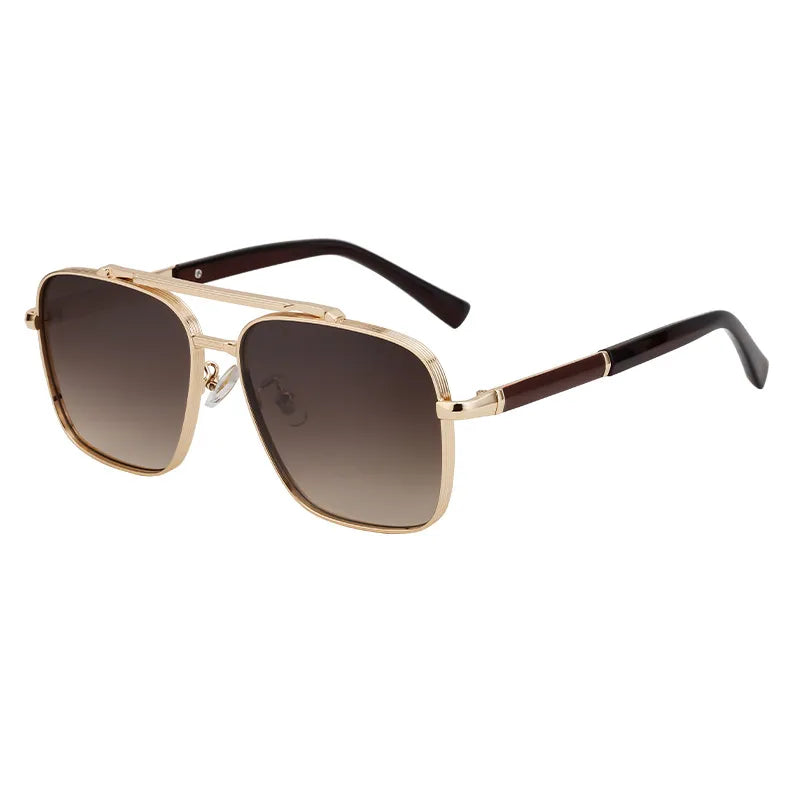 Retro Classic Style Square Pc Square Full Frame Men's Sunglasses