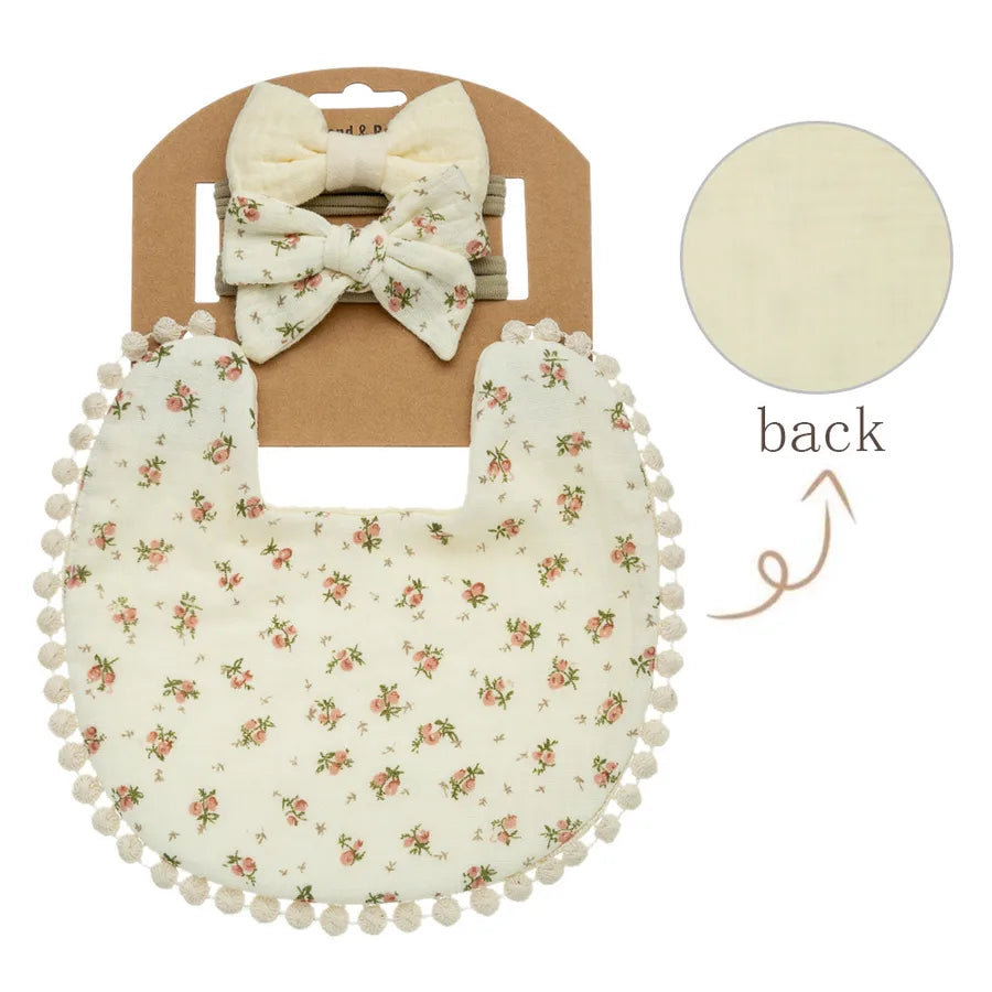 cute rainbow flower printing cotton baby accessories
