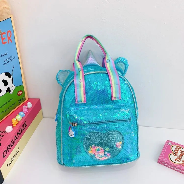 Heart Shape Casual Kids Backpack Functional Backpack