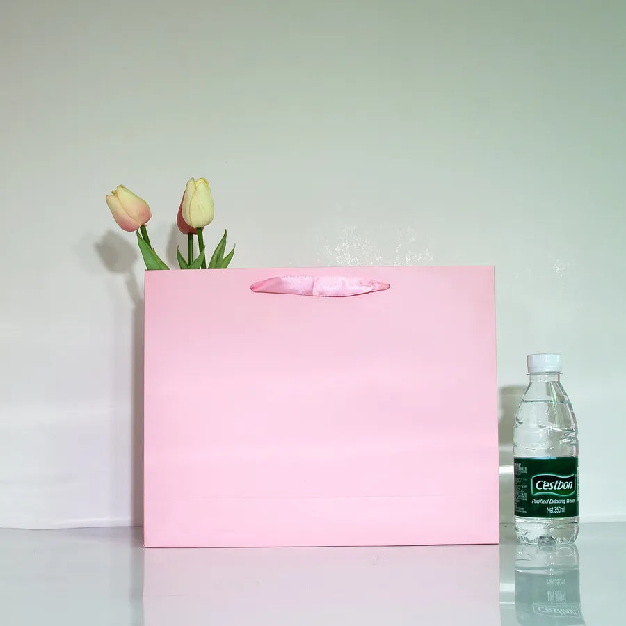Simple Style Solid Color Paper Gift Bag