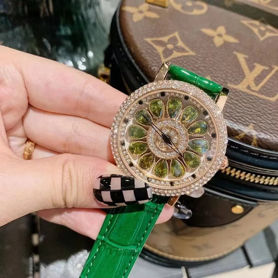 Elegant Luxurious Solid Color Buckle Quartz Watch Women's Watches