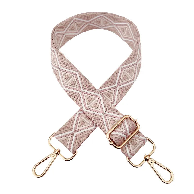 Polyester cotton Geometric Bag Strap